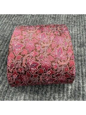Stefano Ricci Luxury Necktie Mens Pink Floral All Over Print‎ Silk Tie Italy